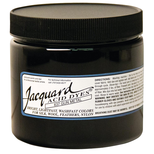 Jacquard Acid Dye - Gun Metal, 8 oz