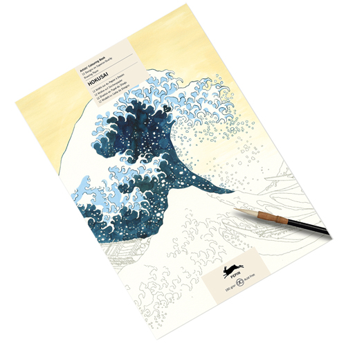 Pepin Artists' Colouring Book - Hokusai