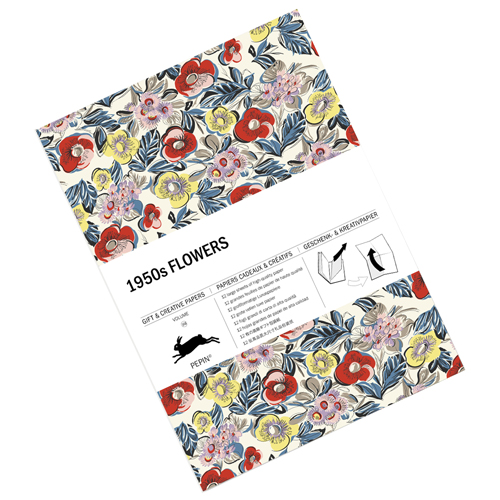 Pepin Giftwrap and Creative Paper Book Vol.108 - 1950s Flowers