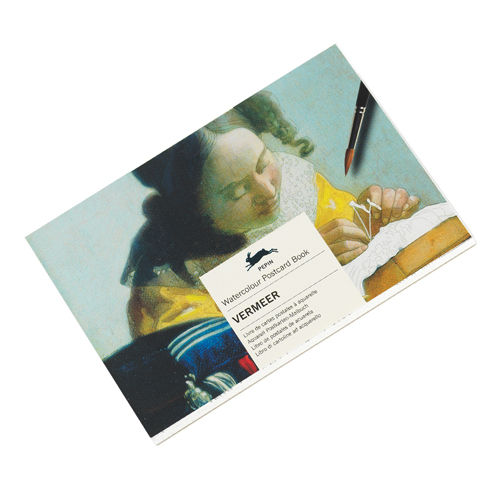 Pepin Watercolour Postcard Colouring Book - Vermeer