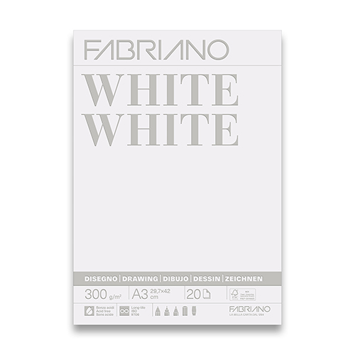 Fabriano White White Paper Pad � 11" X 16"