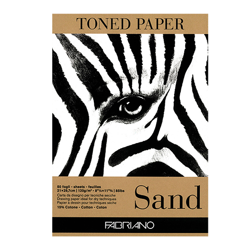 Fabriano Toned Paper Pad - Sand - 8" x 11"