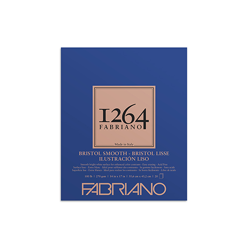 Fabriano 1264 Bristol Smooth Pad - 14" x 17"