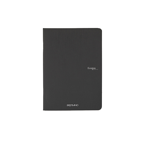 Ecoqua Staple-Bound A5 Notebook � Graph - Black