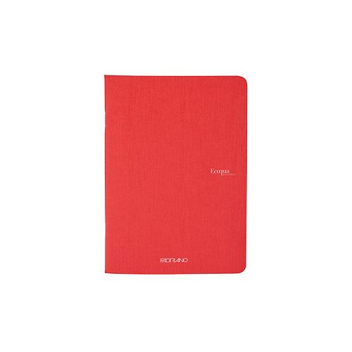  Ecoqua Staple-Bound A5 Notebook � Graph - Red