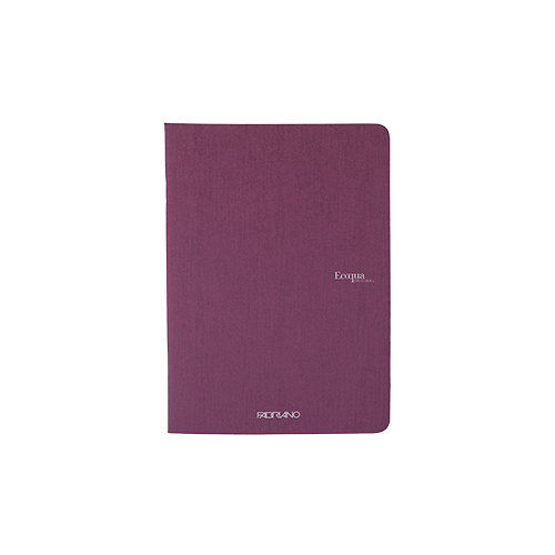 Ecoqua Staple-Bound A5 Notebook � Graph - Wine