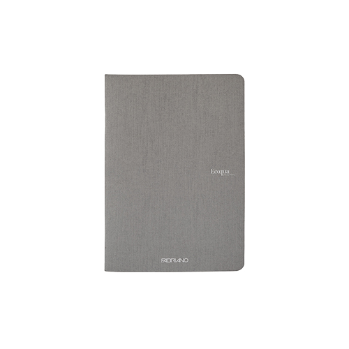 Ecoqua Staple-Bound A5 Notebook � Blank - Grey