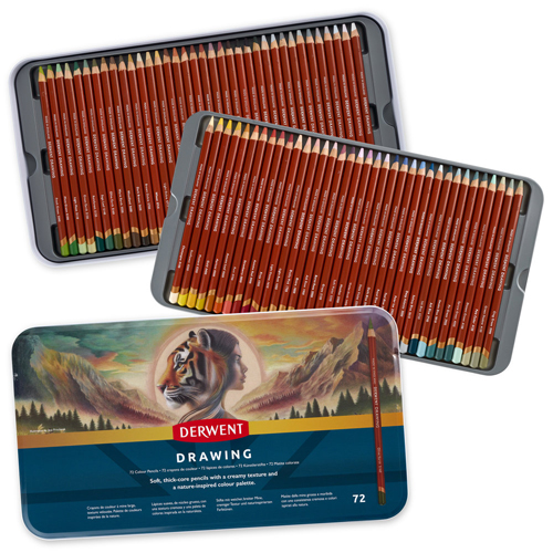 Derwent Drawing Pencil - Tin Set of 72