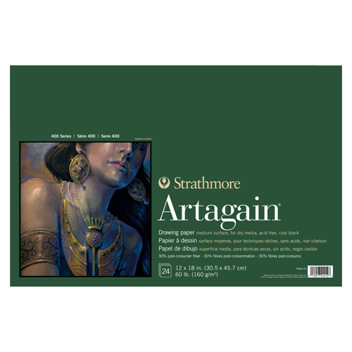 Strathmore 400 Series Artagain Black - 12" x 18"