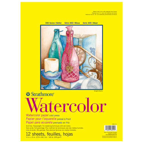Strathmore 300 Series Watercolor Block - Cold Press - 11 x 15 in.