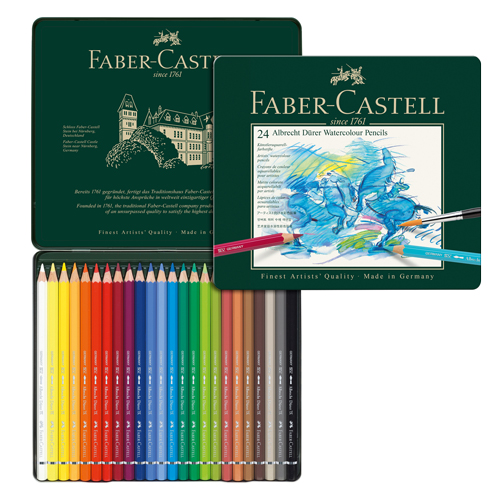 Faber-Castell Albrecht D&uuml;rer Watercolour Pencils � Tin Set of 24