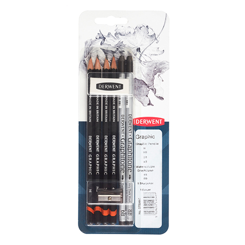 Derwent Graphic Pencils Mixed Media 8 Blister Set