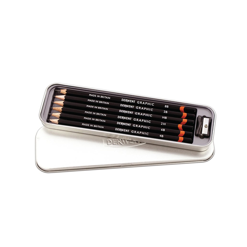 Derwent Graphic Pencils 6 Tin