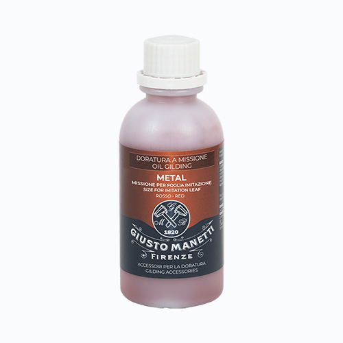 Giusto Manetti Metal Size for Imitation Leaf 125 ml - Red