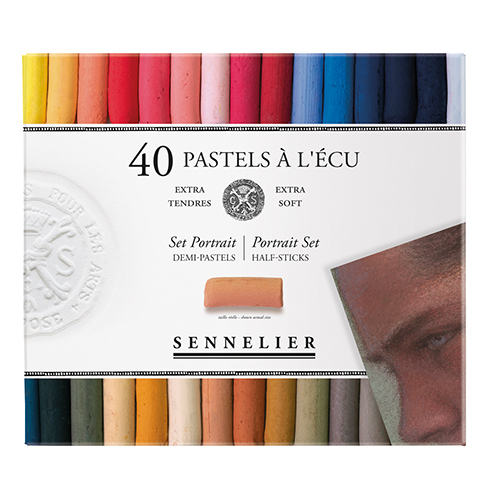 Sennelier Soft Pastels � Set of 40 � Half-Sticks � Portrait Colours