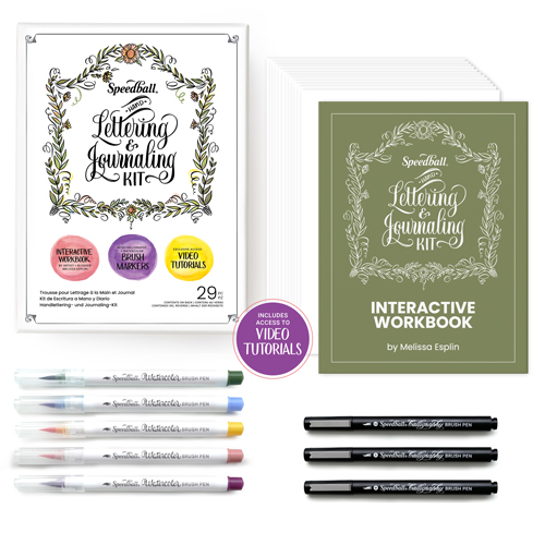 Speedball Hand-Lettering & Journaling 29-Piece Kit