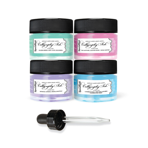 Speedball Calligraphy Iridescent Ink 5-piece set