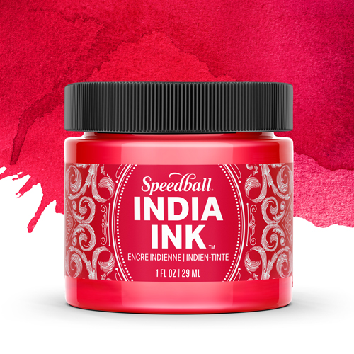 Speedball India Ink - Ruby - 1 oz