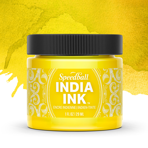 Speedball India Ink - Canary - 1 oz