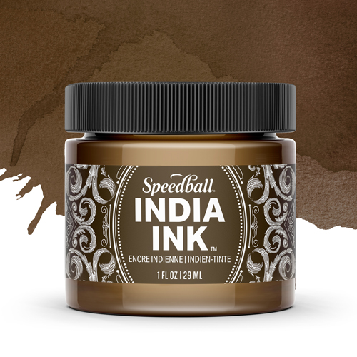 Speedball India Ink - Sepia - 1 oz