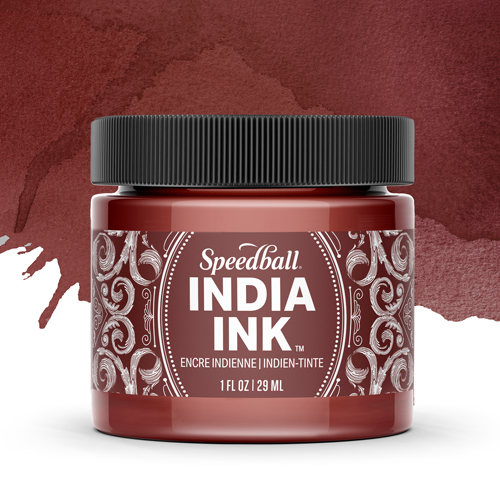 Speedball India Ink - Brown Quartz - 1 oz