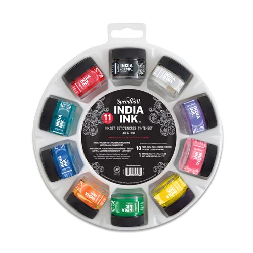 Speedball India Ink 11-piece set