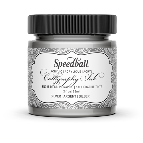 Speedball Calligraphy Ink - Silver - 2 oz