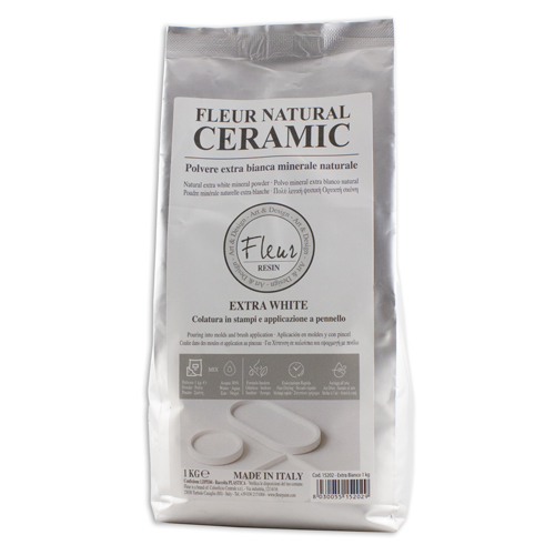 Fleur Natural Ceramic Powder - Extra White - 1 kg