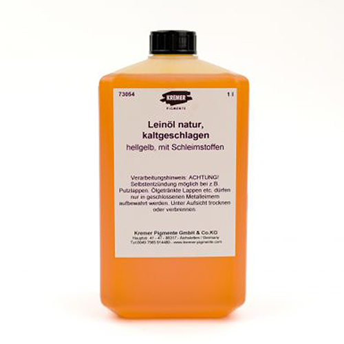 Kremer Pigments - Linseed Oil Cold-Pressed 1L