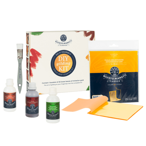 Giusto Manetti DIY Gilding with Imitation Gold Leaf Kit