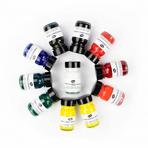 Kremer Pigments - Kremer Shellac Ink Assortment 30 ml 10 pack