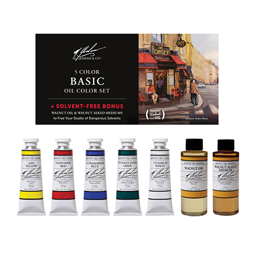 M. Graham � Artists� Oil Colour Set of 5 x 37 ml Tubes
