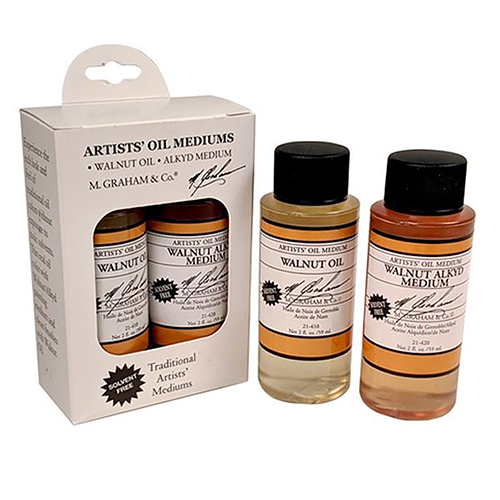 M. Graham � Walnut Oil and Walnut/Alkyd Medium 2 oz 2-Pack