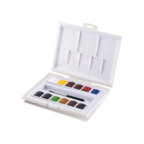 Sennelier - Watercolour Half-Pan Travel Box of 12