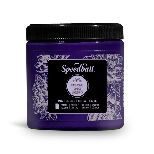 Speedball Water Soluble Block Ink 8oz Violet