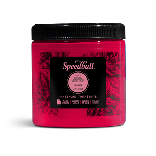 Speedball Water-Soluble Block Ink - Process Magenta 8oz 