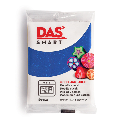 DAS Smart Polymer Clay - Blue Glitter - 57g