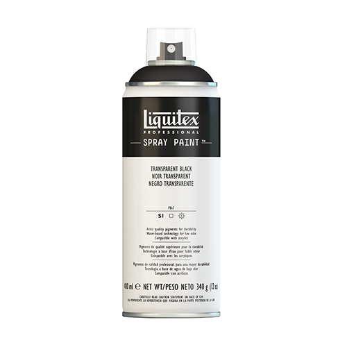 Liquitex Spray Paint 400 ml � Transparent Black