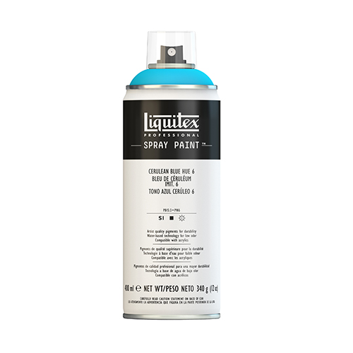 Liquitex Spray Paint 400 ml � Cerulean Blue Hue 6