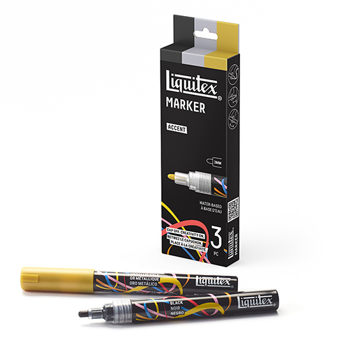 Liquitex Marker Set - Accent - 3 x 2 mm