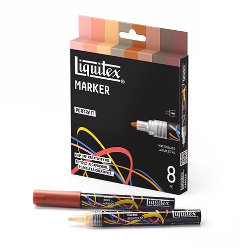 Liquitex Marker Set - Portrait - 8 x 2 mm