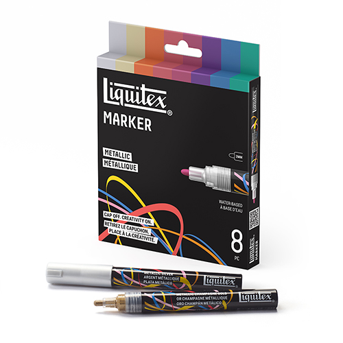 Liquitex Marker Set - Metallic - 8 x 2 mm