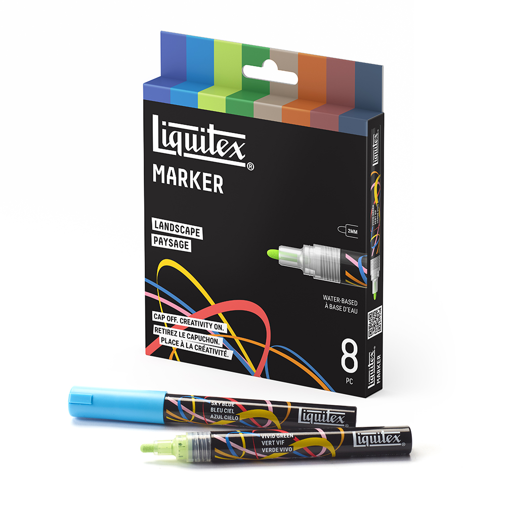 Liquitex Marker Set - Landscape - 8 x 2 mm