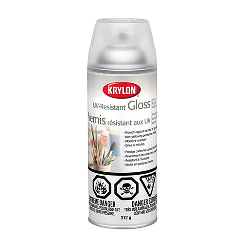 Krylon UV-Resistant Clear Coating Spray - Gloss Finish - 11oz