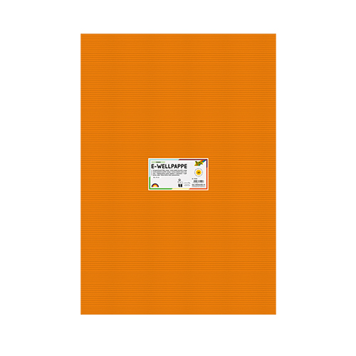 Folia Corrugated Cardboard � Orange - 19.5 x 27.5 in.