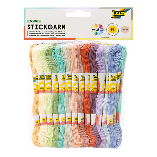 Folia Embroidery Threads � Pastel