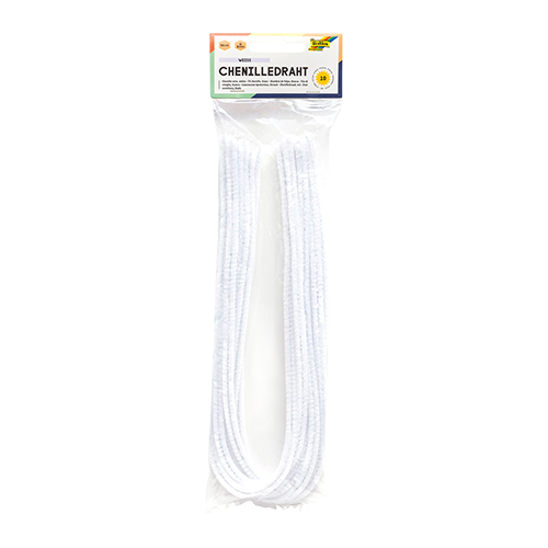 Folia Chenille Stems � White � 10 Pack
