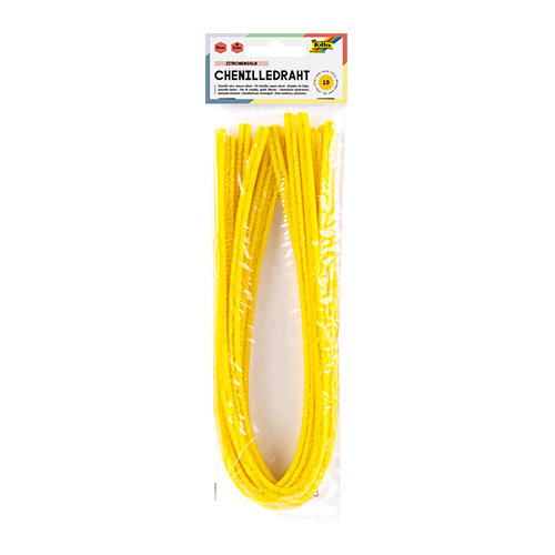 Folia Chenille Stems � Lemon Yellow � 10 Pack