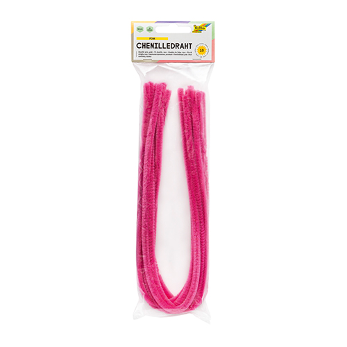 Folia Chenille Stems � Pink � 10 Pack