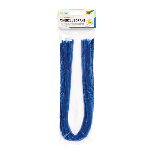 Folia Chenille Stems � Medium Blue � 10 Pack